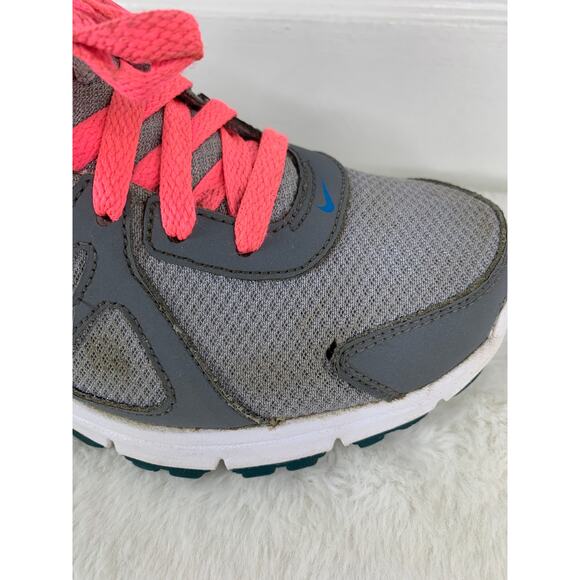 Nike Women’s Revolution 2 Running Shoes Grey Pink Lace Up Size 8.5 - Picture 7 of 11